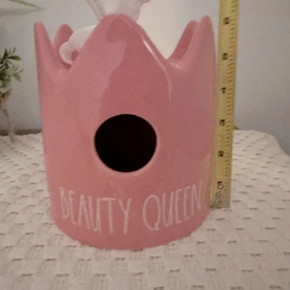 Rae Dunn Beauty Queen Pink Birdhouse - Picture 3 of 4